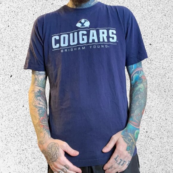 Champion Other - BYU Champion College Shirt navy blue men’s L
